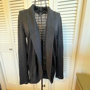 Aeropostale Ladies/Girls Black Witchy Winter Cozy Church Office Siren Cardigan